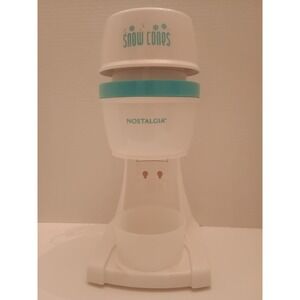 Nostalgia Electric Snow Cone Maker Ice Shaver Machine Model ICESHVR2BLUE